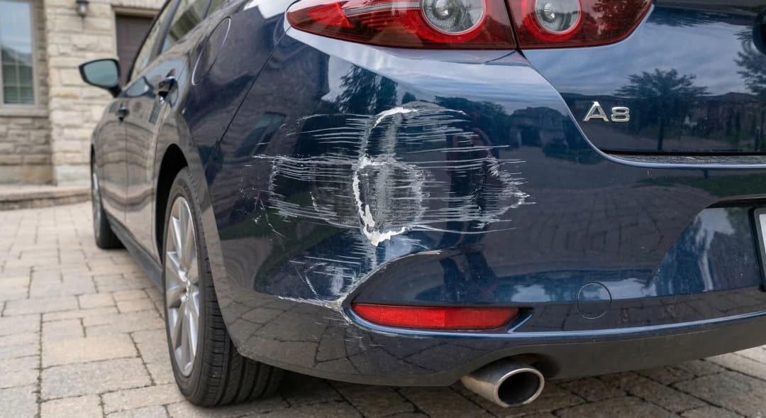 Insurance claim damage photo