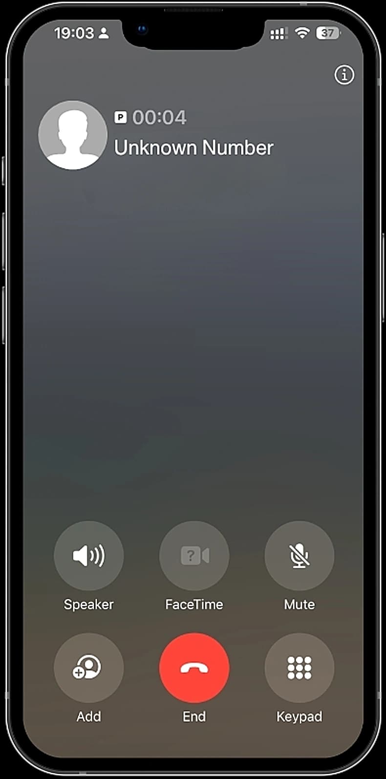 Incoming call from an unknown number, SafeMic analyzes the voice in real time
